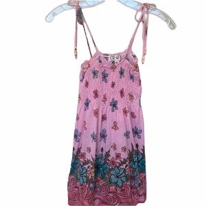 OP Spaghetti Strap Floral Sundress Pink Size XS